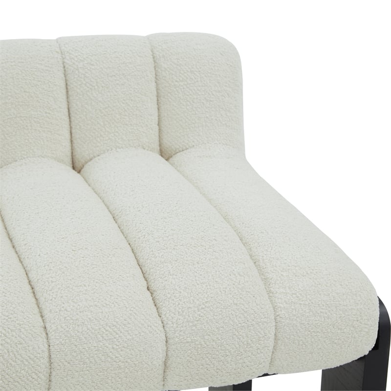 Safavieh Delphini Wood Counter Stool  in Ivory / Black