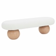 Safavieh Rosina Wood Modern Bench in Ivory / Natural