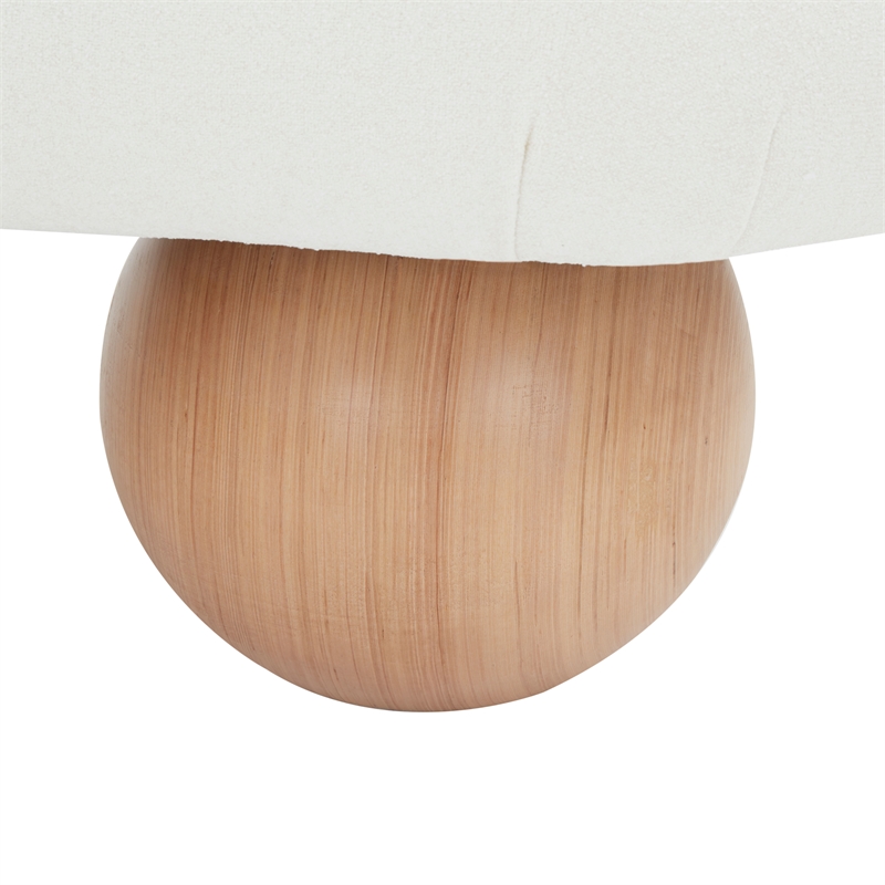 Safavieh Rosina Wood Modern Bench in Ivory / Natural