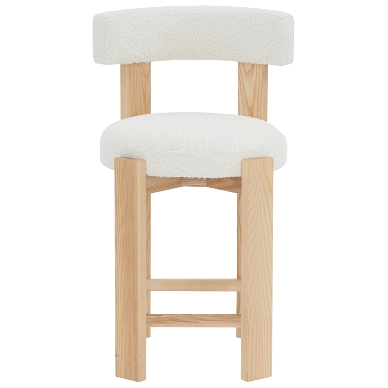 Safavieh Saralisa Wood Counter Stool  in Ivory / Natural