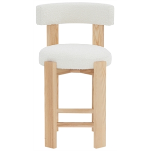 Safavieh Saralisa Wood Counter Stool  in Ivory / Natural