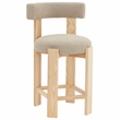 Safavieh Saralisa Wood Counter Stool in Brown / Natural
