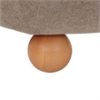 Safavieh Kalia Wood Bun Foot Accent Chair in Brown / Natural