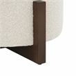 Safavieh Danylyn Wood Storage Ottoman  in Cream / Brown