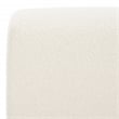 Safavieh Jessa Square Wood and Iron Ottoman in Ivory / Brass