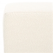 Safavieh Jessa Square Wood and Iron Ottoman in Ivory / Black