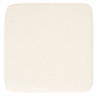 Safavieh Jessa Square Wood and Iron Ottoman in Ivory / Black