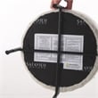 Safavieh Jessa Round Wood and Iron Ottoman in Ivory / Black