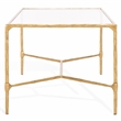 Safavieh Isabellina Iron and Glass Coffee Table in Brass / Clear