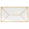 Safavieh Isabellina Iron and Glass Coffee Table in Brass / Clear