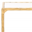 Safavieh Isabellina Iron and Glass Coffee Table in Brass / Clear