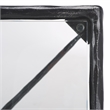 Safavieh Isabellina Iron and Glass Coffee Table in Black / Clear