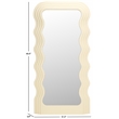 Safavieh Mahya Wood and Iron Mirror in White