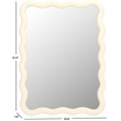 Safavieh Izara Pine Wood Mirror in White
