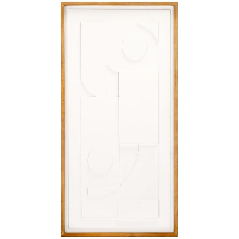 Safavieh  Memory Wood Framed Dimensional Wall Art in Natural / Cream