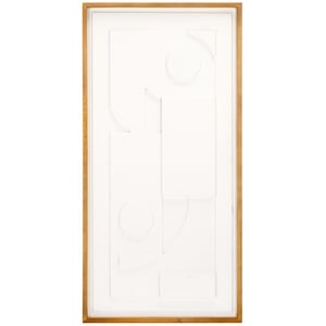 Safavieh  Memory Wood Framed Dimensional Wall Art in Natural / Cream