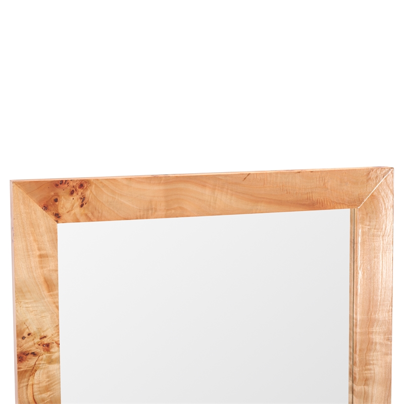 Safavieh Ava Wood and Iron Mirror  in Natural