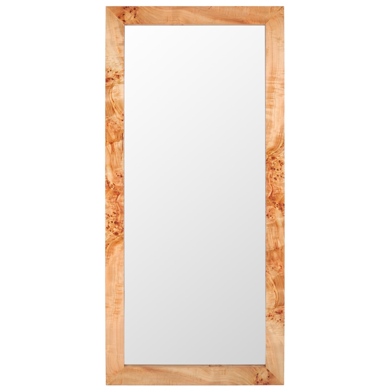 Safavieh Ava Wood and Iron Mirror  in Natural