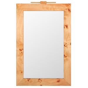 Safavieh Anthea Wood and Iron Mirror in Natural