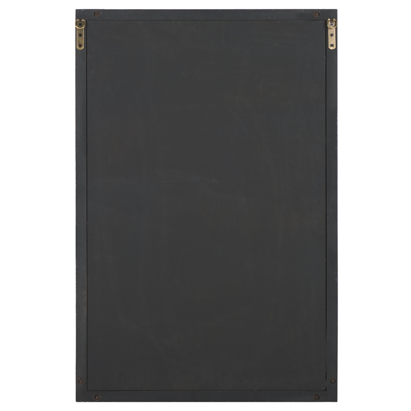 Safavieh Renah Wood and Iron Mirror in Natural / Black