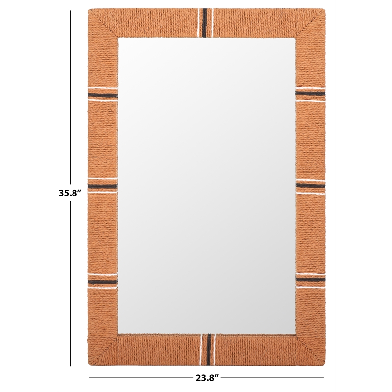 Safavieh Salra Wood Mirror in Natural