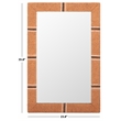 Safavieh Salra Wood Mirror in Natural
