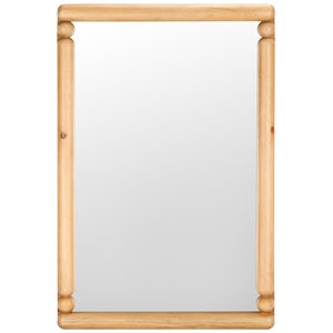Safavieh Mariana Pine Wood Mirror in Beige
