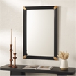 Safavieh Bindie Wood Mirror in Natural / Black