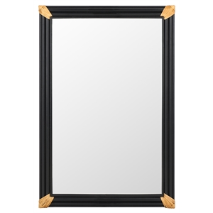 Safavieh Bindie Wood Mirror in Natural / Black
