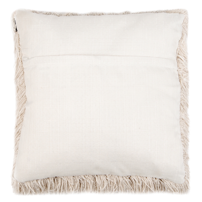 Safavieh Shag Modish Polyester Metallic Pillow in White