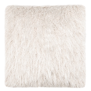 Safavieh Shag Modish Polyester Metallic Pillow in White