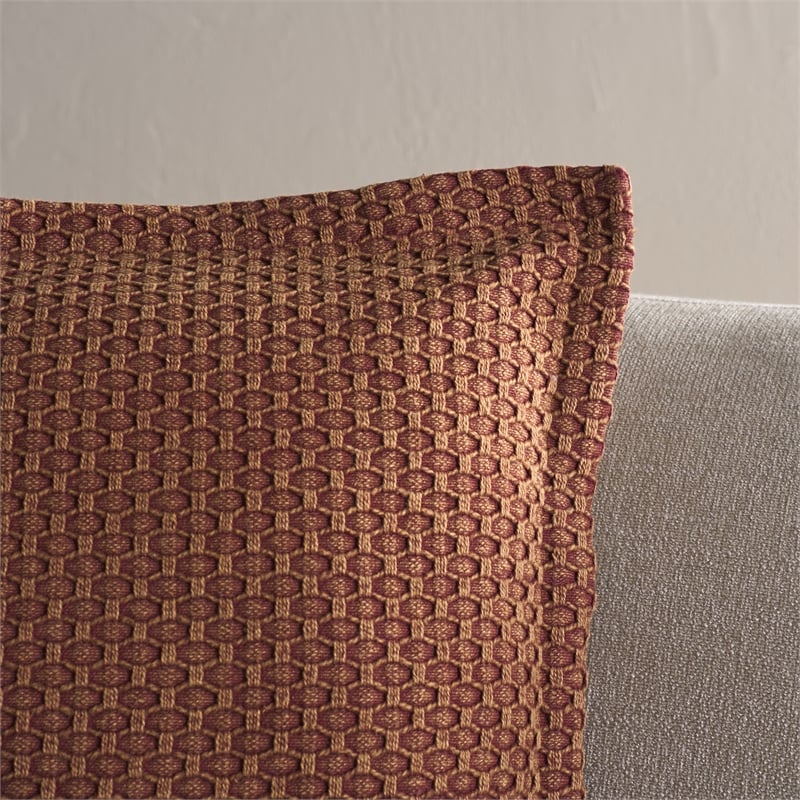Safavieh Demi Cotton Pillow in Rust