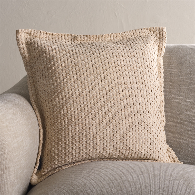 Safavieh Demi Cotton Pillow in Ivory