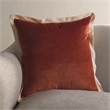 Safavieh Jordy Cotton Pillow in Orange / Natural