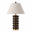 Safavieh Arani Resin and Metal Table Lamp in Brown / Brass