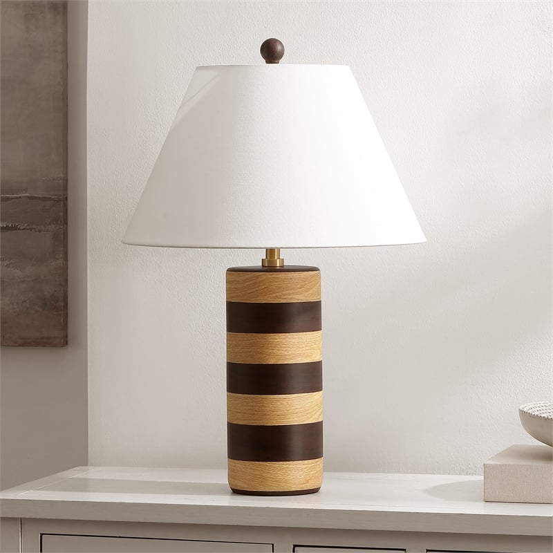 Safavieh Shea Resin Table Lamp in Light Brown / Brown