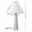 Safavieh Irena Resin and Metal Table Lamp in White / Gold