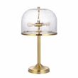 Safavieh Daye Glass and Metal Table Lamp in Clear / Brass