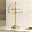 Safavieh Daye Glass and Metal Table Lamp in Clear / Brass
