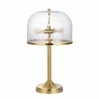 Safavieh Daye Glass and Metal Table Lamp in Clear / Brass