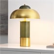 Safavieh Drea Glass and Metal Table Lamp in Green / Brass