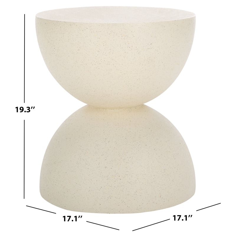 Safavieh Austyn Hourglass Accent Table in White