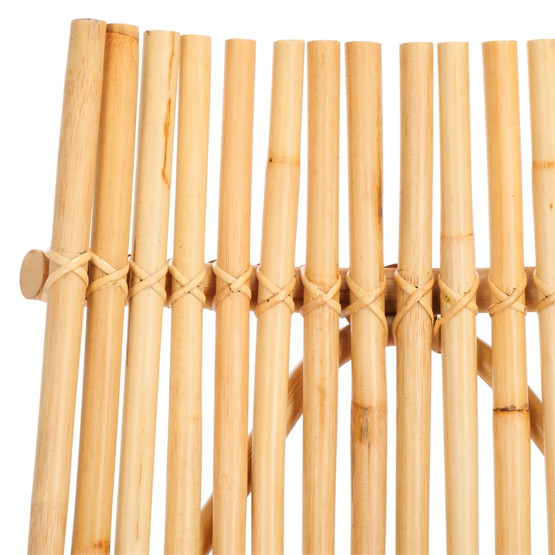 Safavieh Eisley Rattan Accent Chair with Cotton Cushion in White / Natural