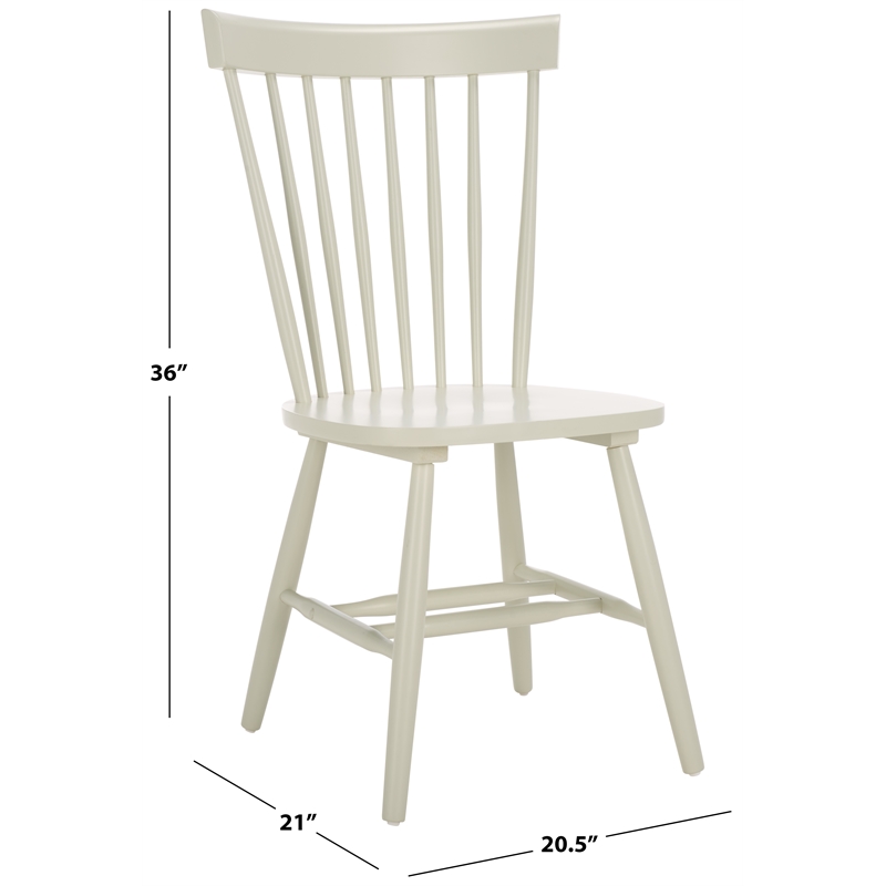 Safavieh Parker Wood Spindle Dining Chair (Set Of 2) in Off White