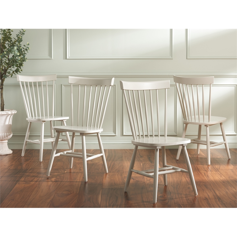 Safavieh Parker Wood Spindle Dining Chair (Set Of 2) in Off White