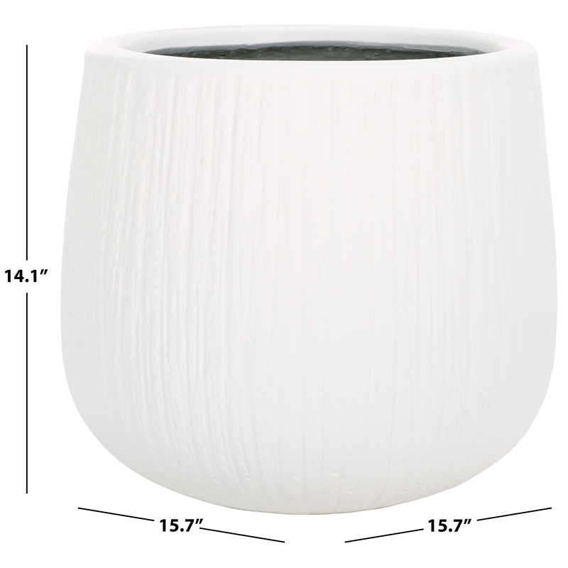 Safavieh Francia Concrete Planter in White