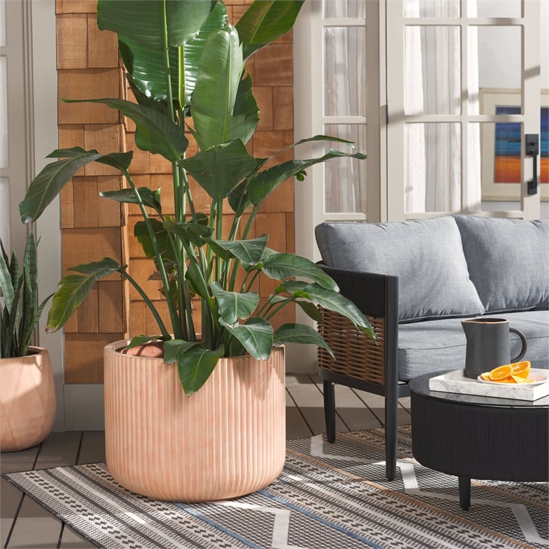 Safavieh Lucca Large Planter Pot in Terracotta