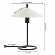 Safavieh Khlo Iron Table Lamp in Cream / Black