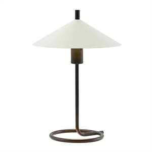 safavieh khlo iron table lamp in cream / black