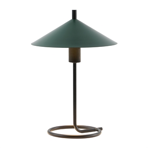 safavieh khlo iron table lamp in green / black